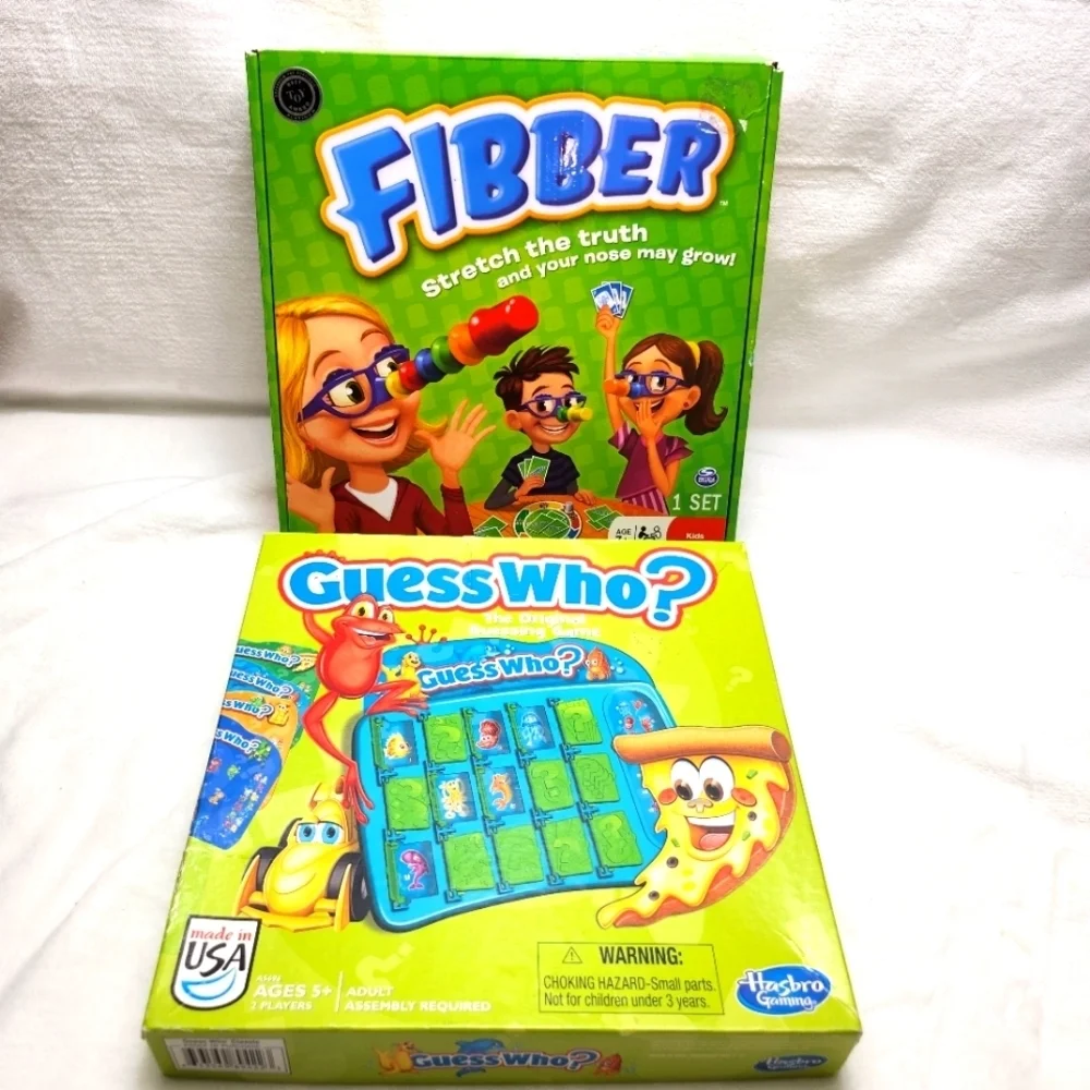 2 X bunndle of games, fibber and quess who